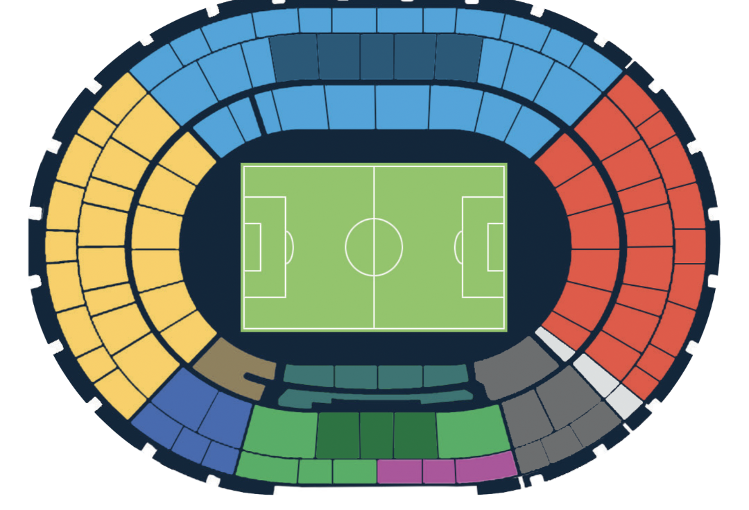 Mappa settori Stadio Diego Armando Maradona